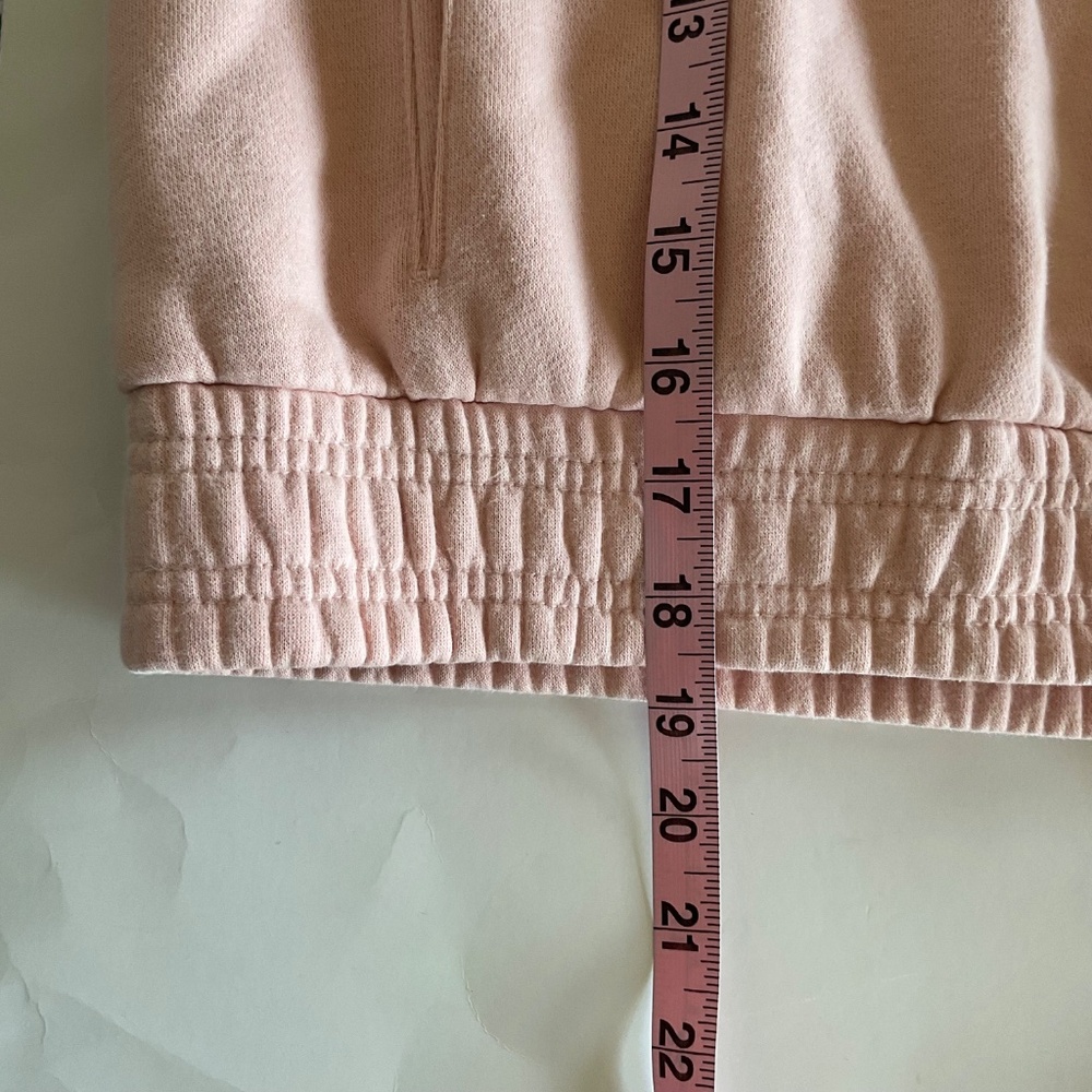 Gymshark Womens Sz M Training Fleece Cropped Hoodie Pink Half Zip Gorpcore - Picture 7 of 7